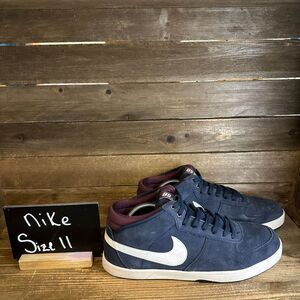 Mens Nike SB Mavrk Mid 3 Navy Blue Casual Skateboarding Sneakers Shoes Size 11 D